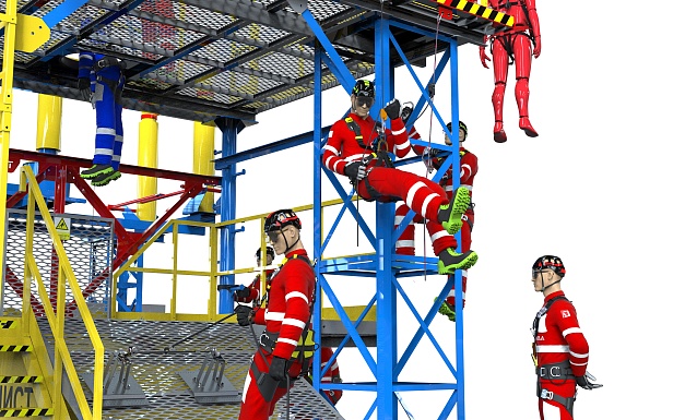 Сергиево-Посадский городской округ. На  ПАО «РусГидро» — «Загорская ГАЭС» смонтирован полигон "Альпинист-03-07" для тренировок безопасной работы на высоте   Сергиево-Посадский городской округ. На  ПАО «РусГидро» — «Загорская ГАЭС» смонтирован полигон "Альпинист-03-07" для тренировок безопасной работы на высоте